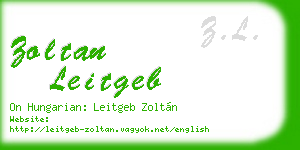 zoltan leitgeb business card