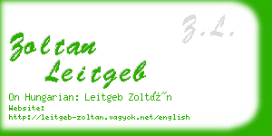 zoltan leitgeb business card